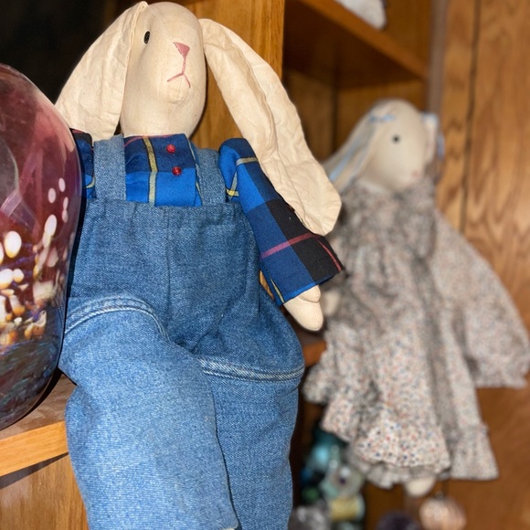 Adorable Pair of handmade Bunnies - Picture 3 of 10